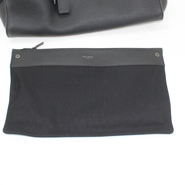 Saint Laurent Black Leather Large Classic Sac De Jour Tote Bag