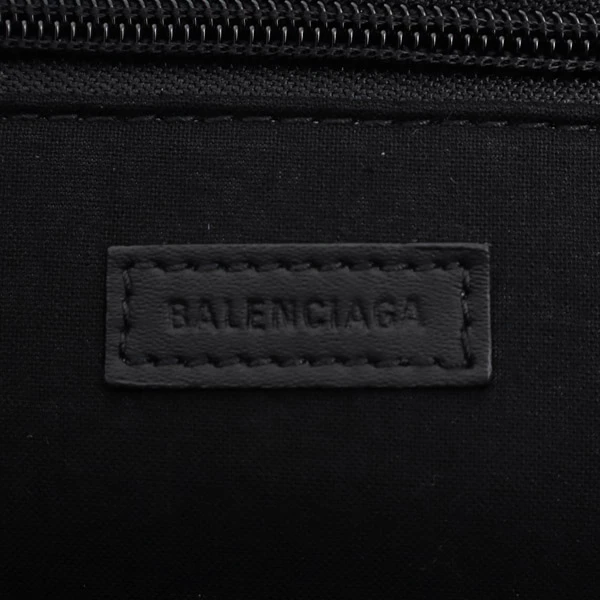 Balenciaga Black Explorer Logo Small Embroidered Tote Bag