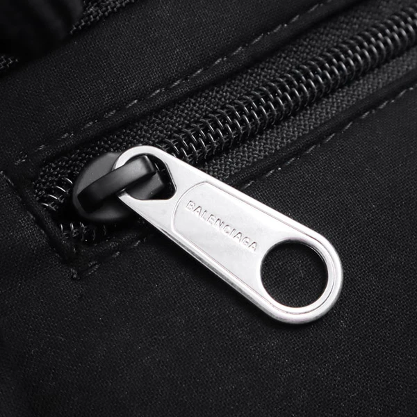 Balenciaga Black Explorer Logo Small Embroidered Tote Bag