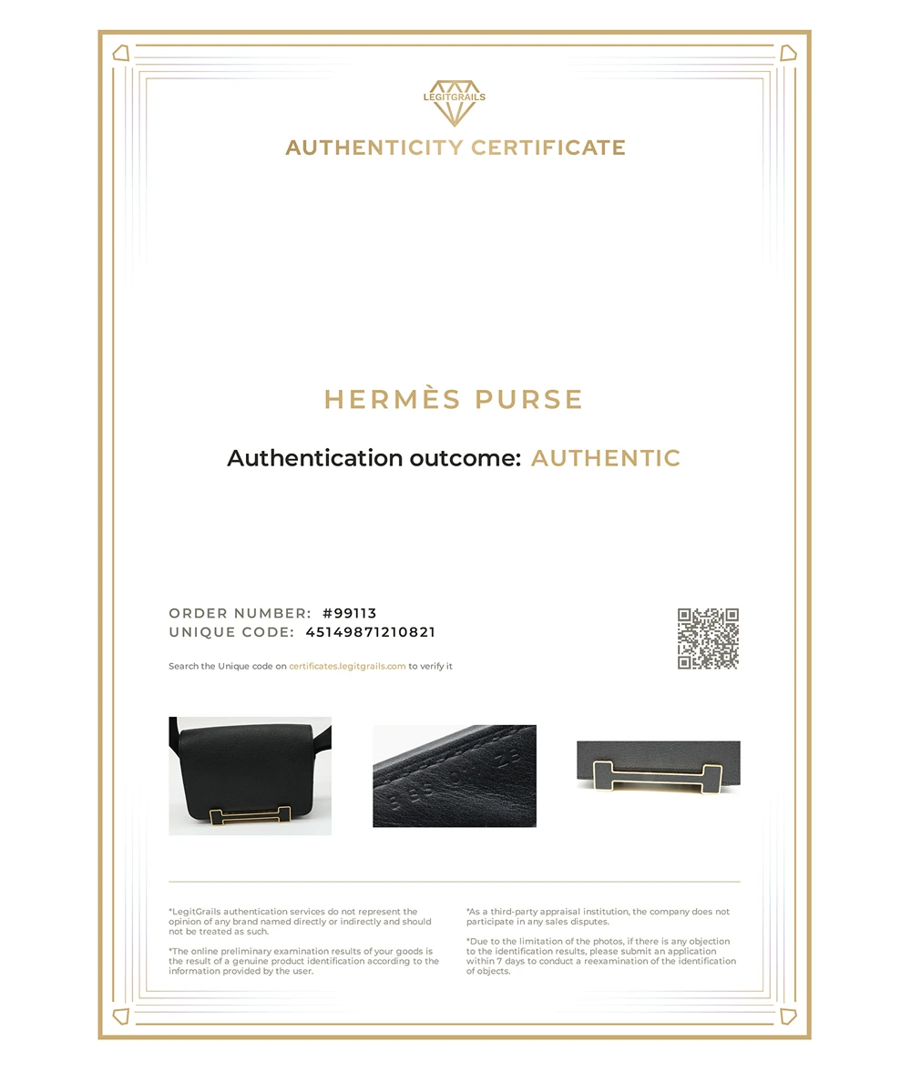 Hermes 2023 (Stamp B) Black Chevre Mysore Leather Geta bag