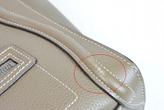 Celine Greige Leather Nano Luggage Tote Bag