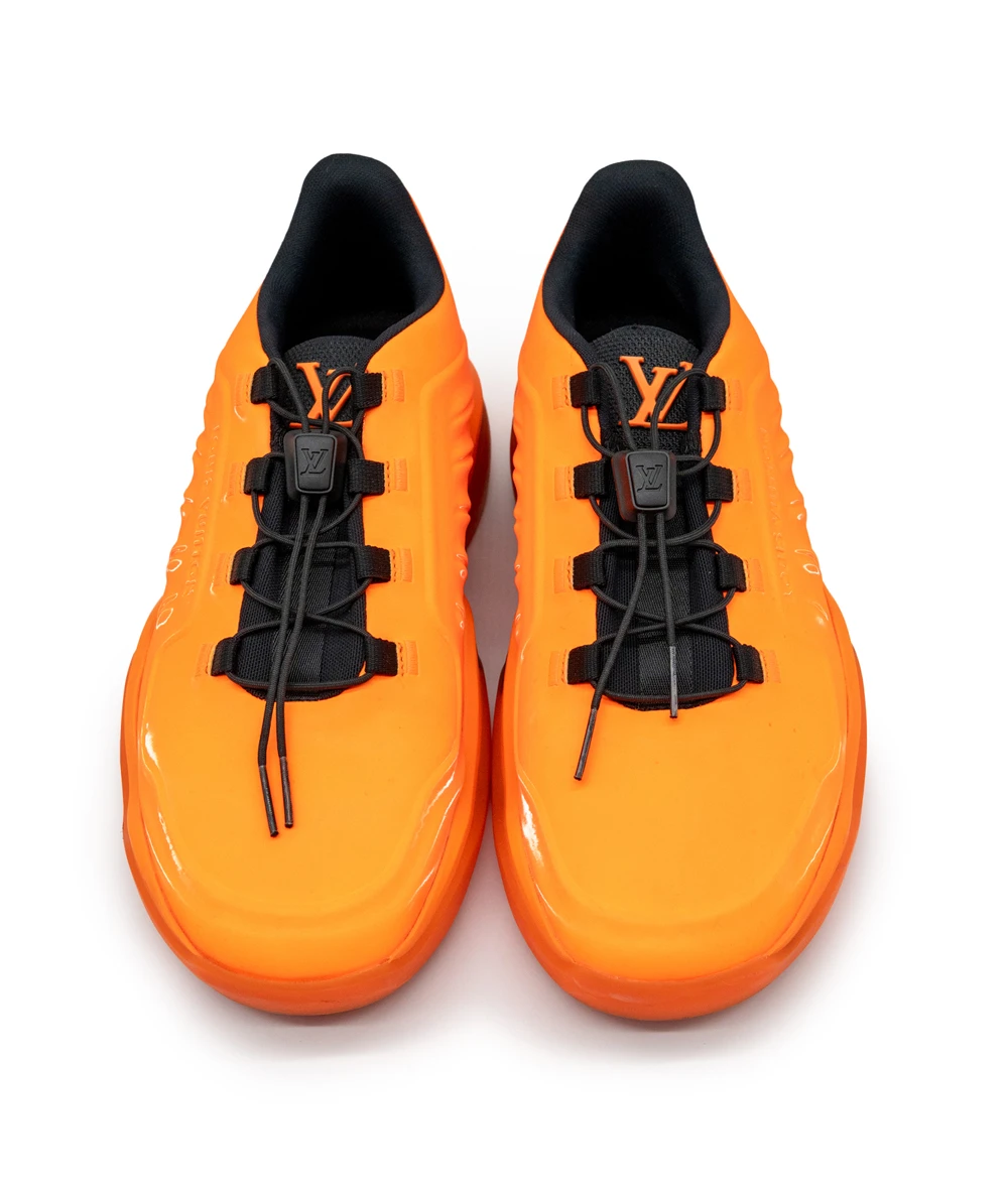 Louis Vuitton Size 41 Orange and Black Millennium Mens Sneakers