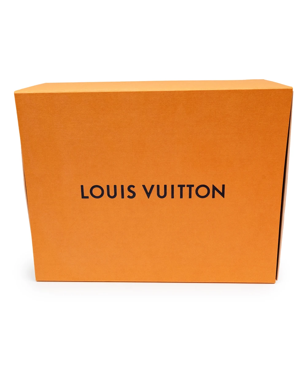 Louis Vuitton Size 41 Orange and Black Millennium Mens Sneakers