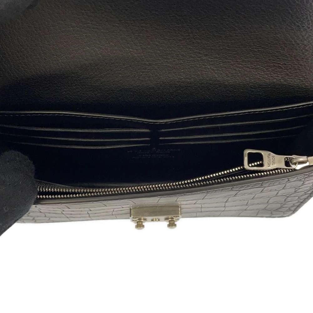 Louis Vuitton Black Crocodile Alligator Leather Waist Belt Bag