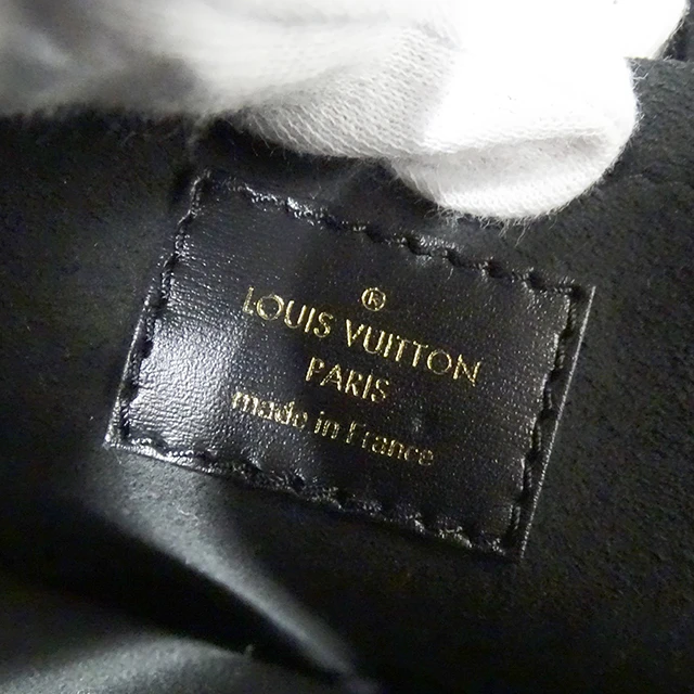 Louis Vuitton Black Leather  Canvas Neo Saumur MM Shoulder Bag