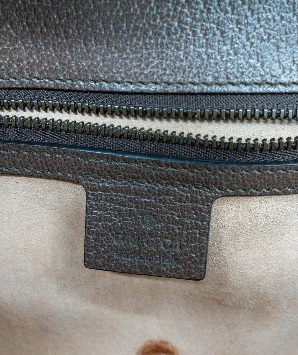 Gucci Small Ophidia Web Top Handle Bag in GG Supreme Canvas  Leather