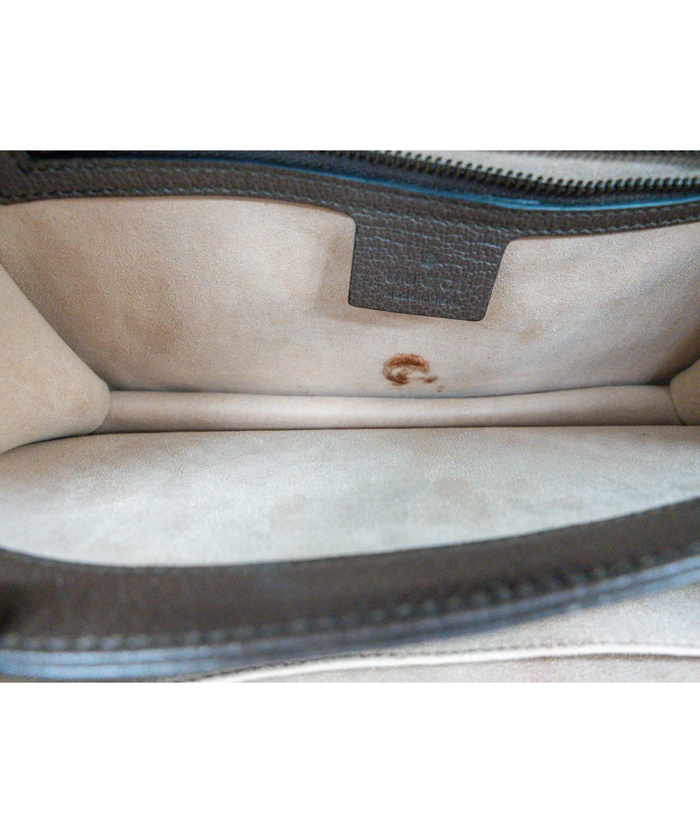 Gucci Small Ophidia Web Top Handle Bag in GG Supreme Canvas  Leather