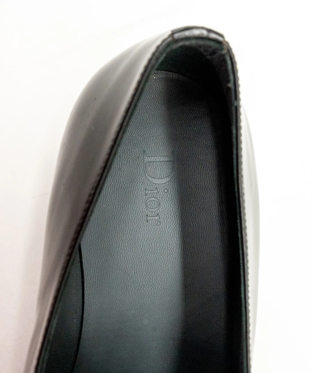 Dior Size 44 Mens Business Black Leather Shoes