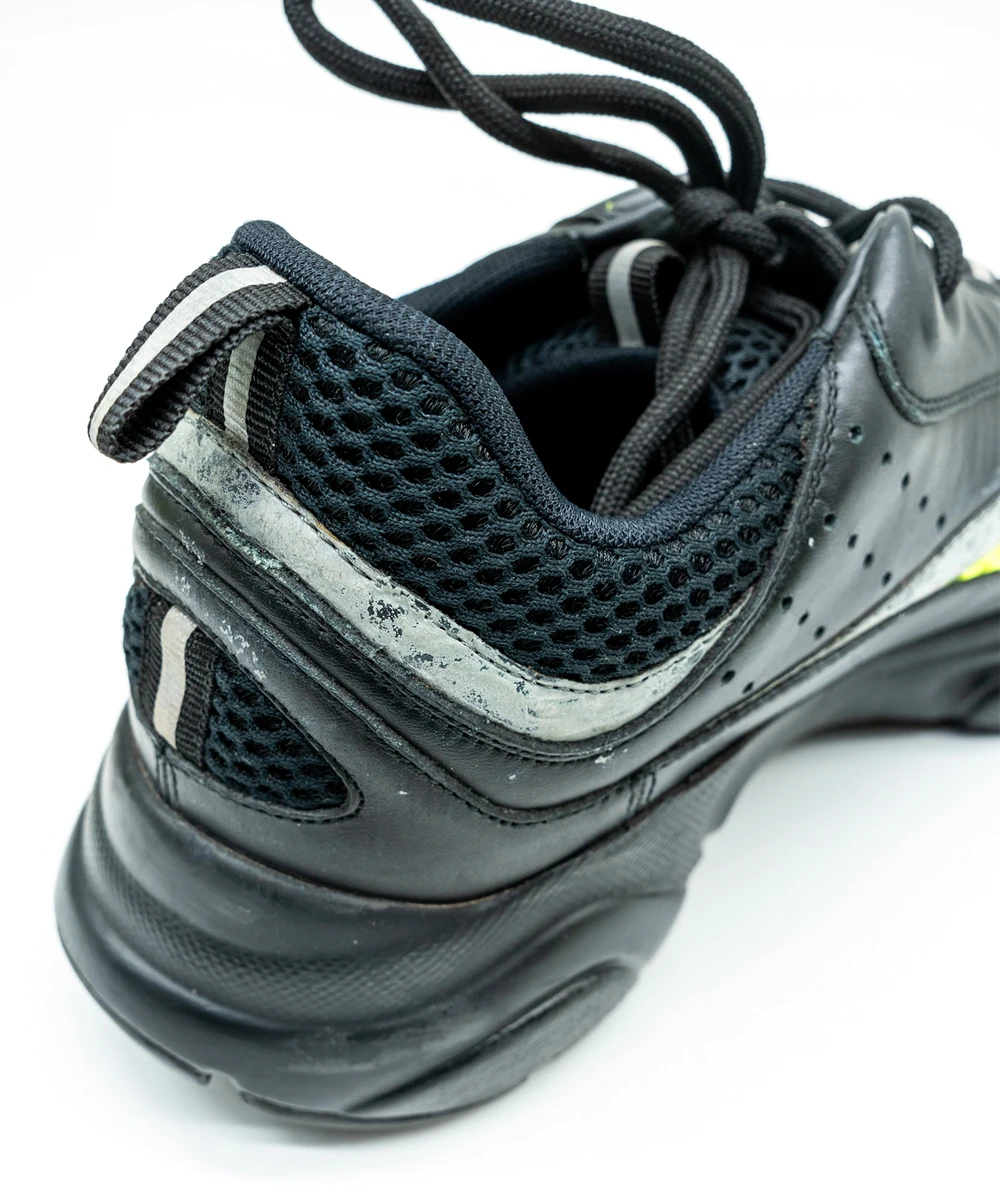 Dior Size 42 Black/Neon Green Leather and Mesh B22 Sneakers