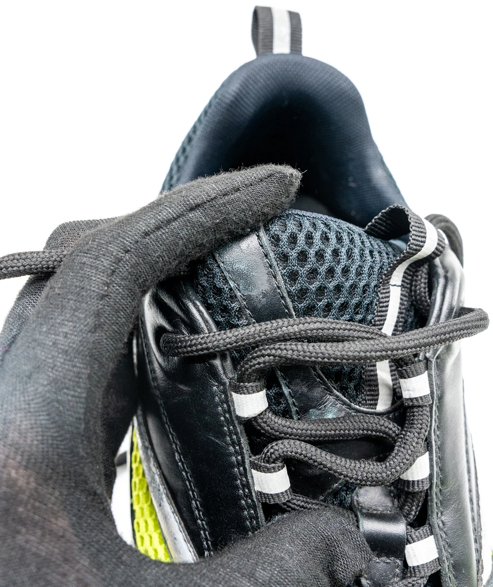 Dior Size 42 Black/Neon Green Leather and Mesh B22 Sneakers
