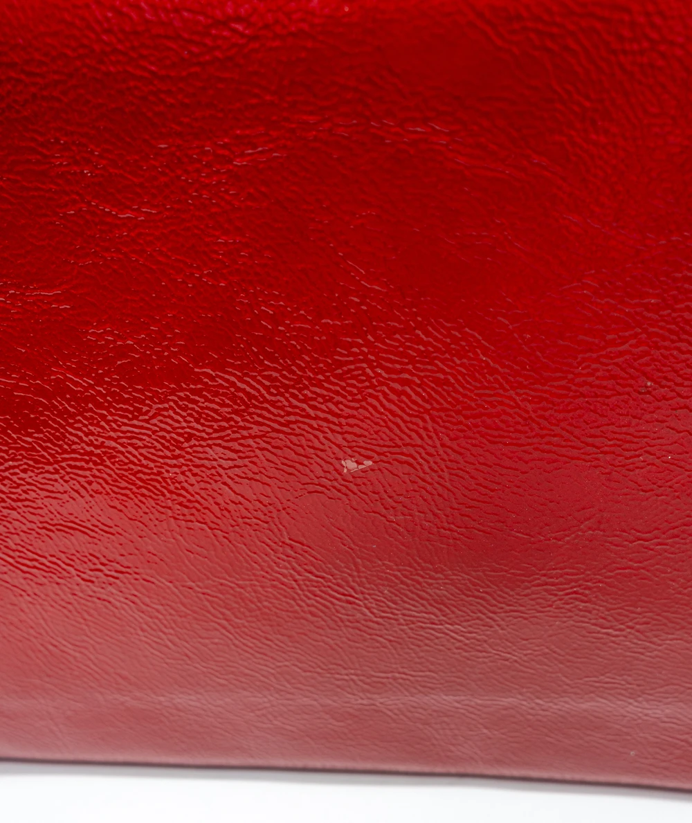 Yves Saint Laurent Red Patent Leather Belle De Jour Flap Clutch