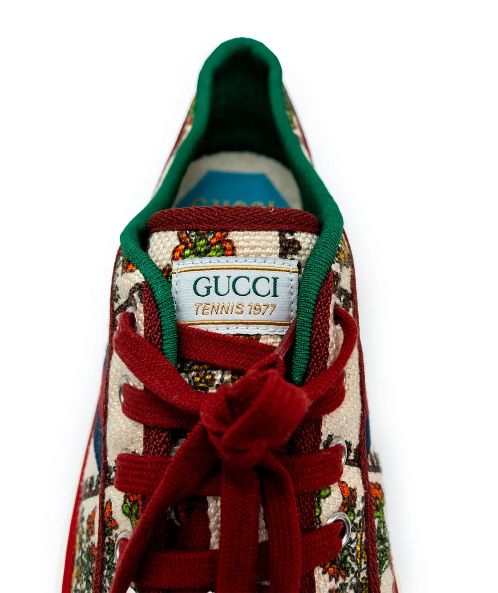 Gucci Size 46 Tennis 1977 Crown Print Mens Sneakers