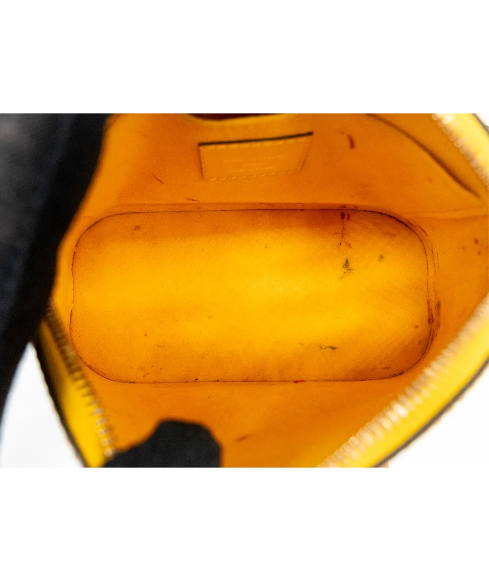 Louis Vuitton Yellow Epi Leather Alma Mini Bag