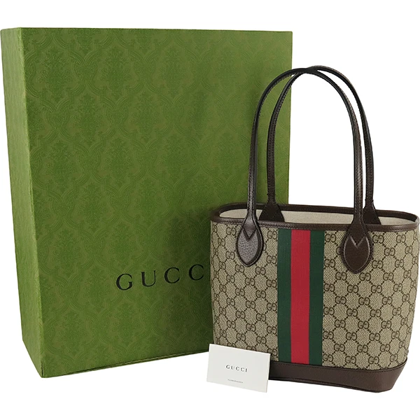 Gucci Tricolor Canvas GG Supreme Small Ophidia Tote Bag