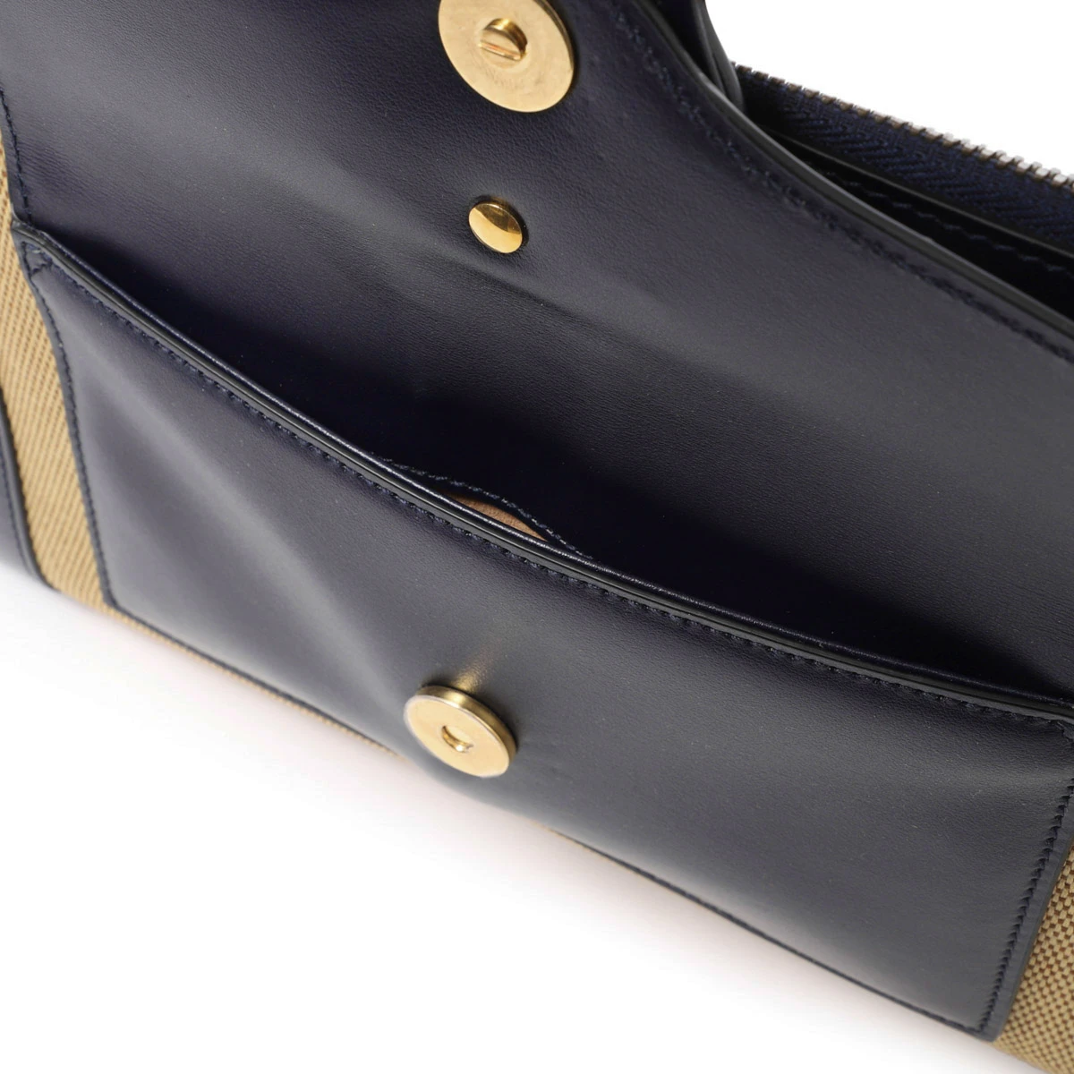 Gucci Navy Blue/Beige Small Dahlia Chain Shoulder Bag