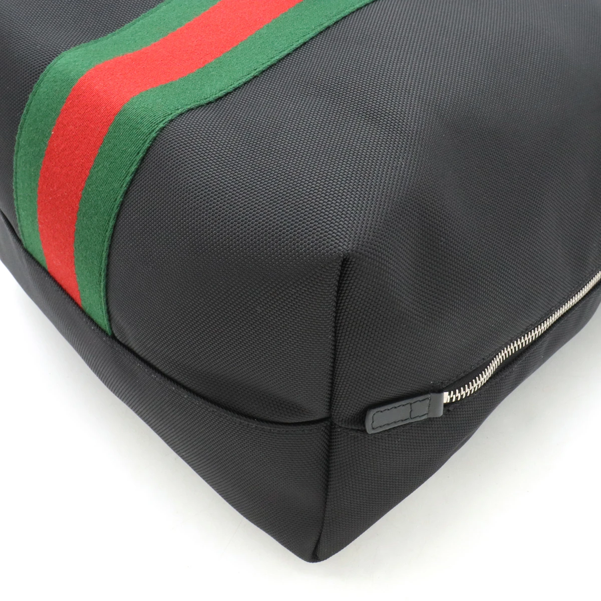Gucci Black Techno Canvas Web Fold Over Backpack