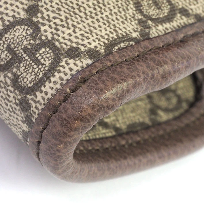 Gucci Brown GG Supreme Canvas and Leather Neo Vintage Web Belt Bag