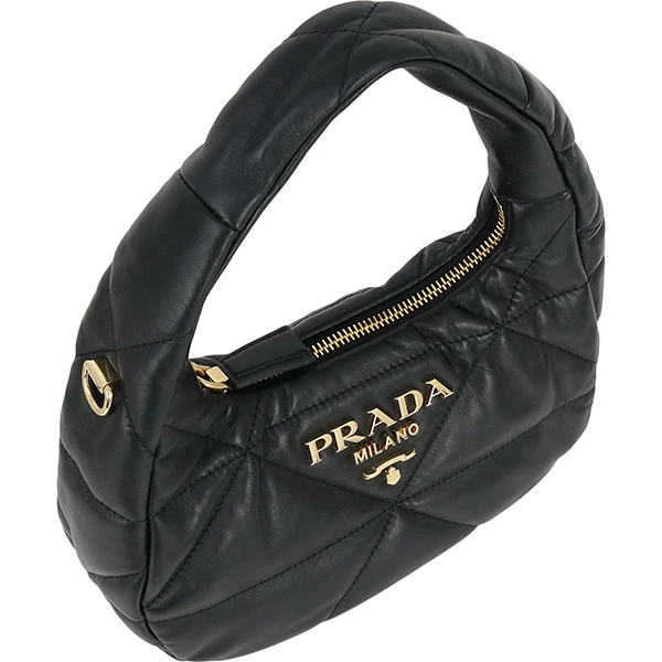 Prada Black Nappa Leather Mini Shoulder Bag