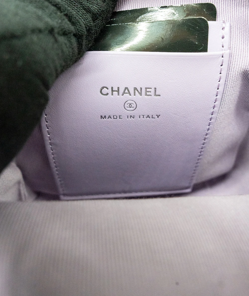 Chanel Lilac Color Quilted Caviar Leather Mini Backpack