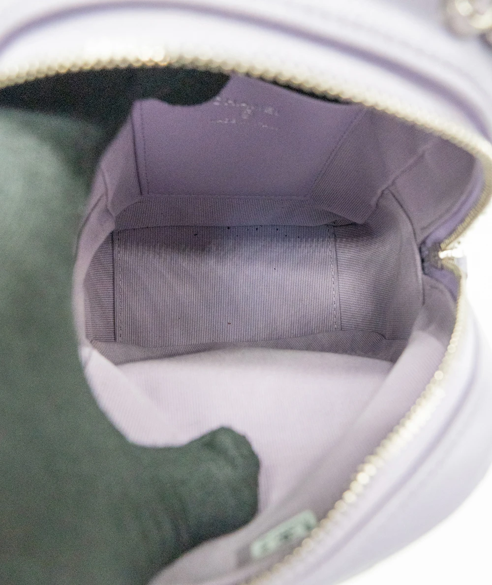 Chanel Lilac Color Quilted Caviar Leather Mini Backpack