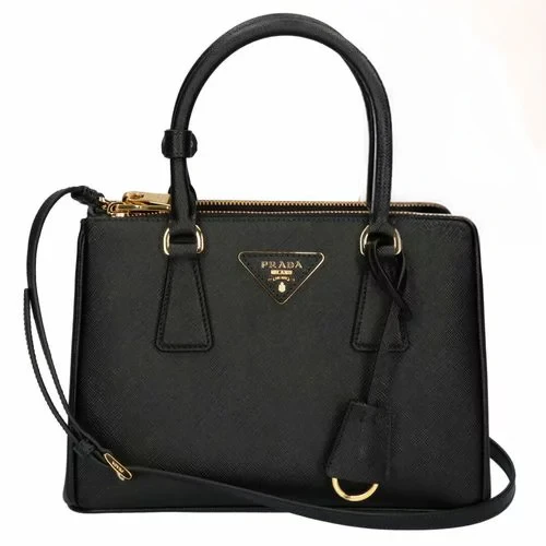 Prada Saffiano Lux Small Tote and Shoulder Bag