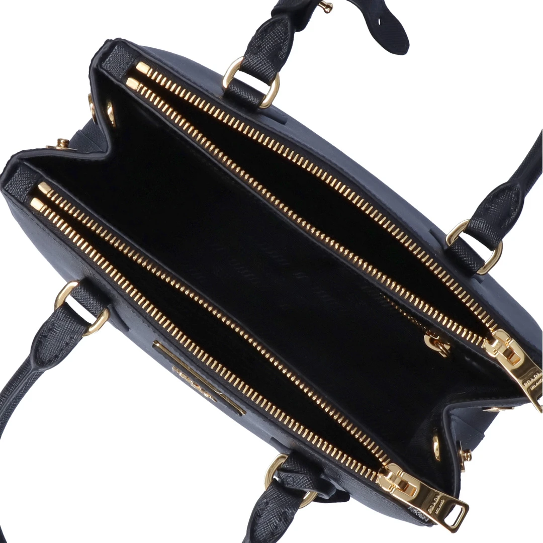 Prada Saffiano Lux Small Tote and Shoulder Bag