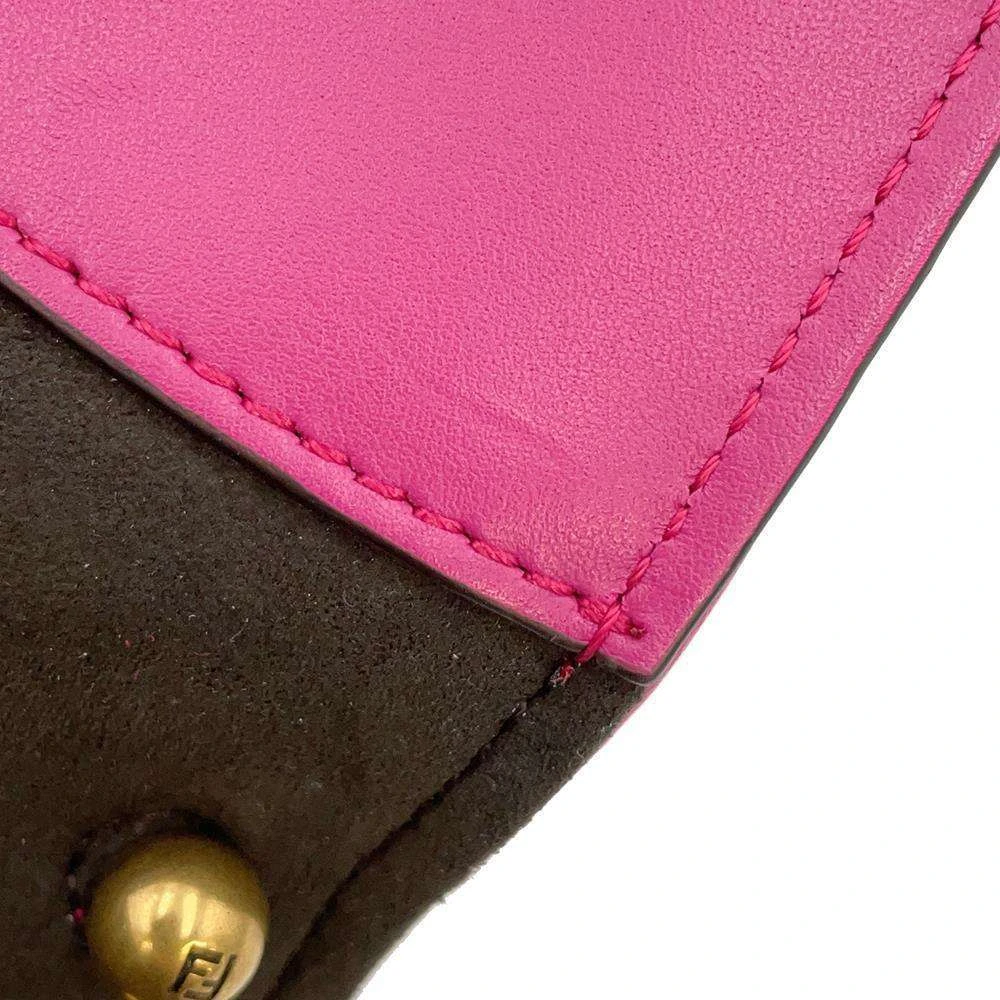 Fendi Pink Leather Small Cmon Shoulder Bag