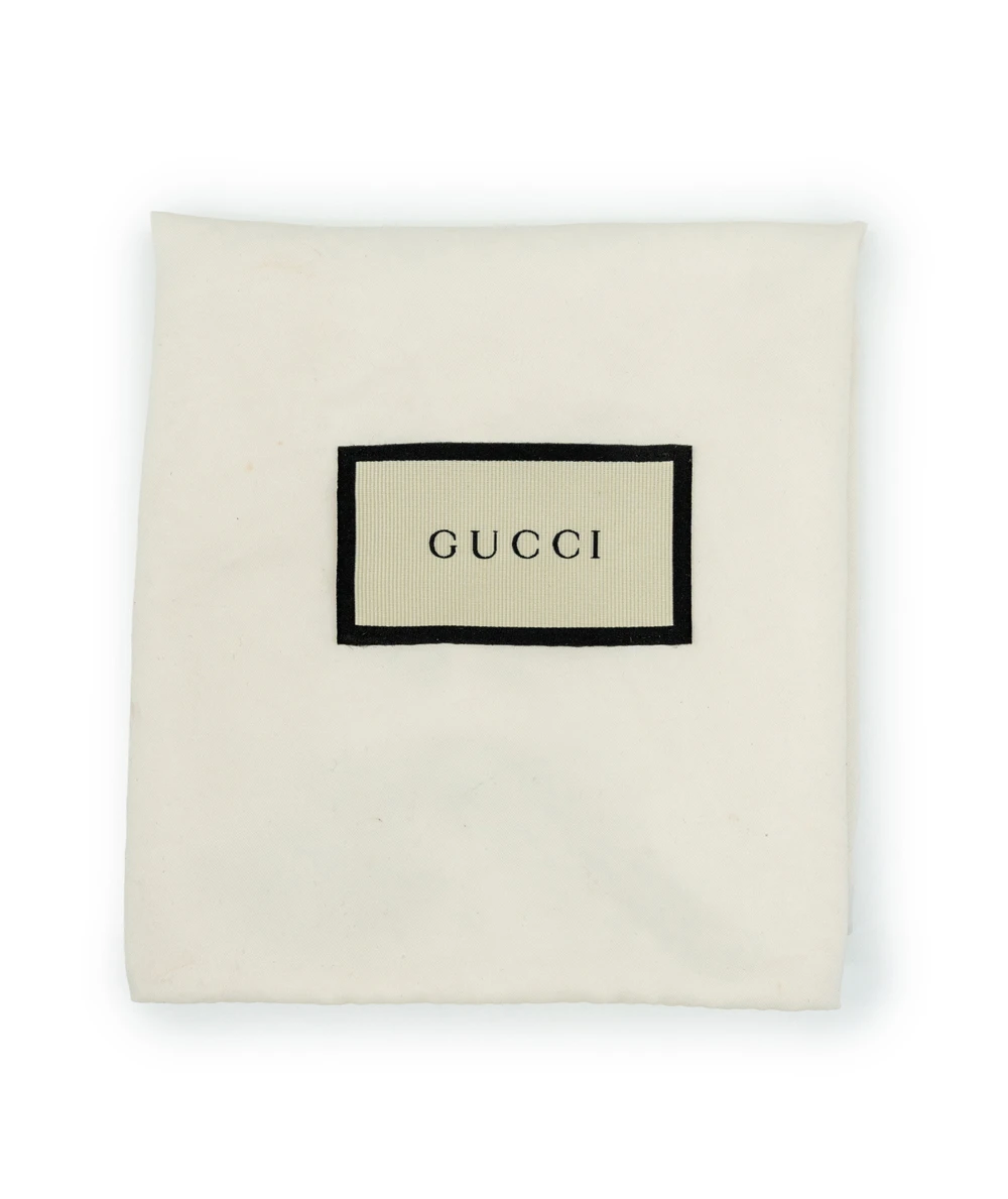 Gucci Red Leather Interlocking G Flap Chain Clutch