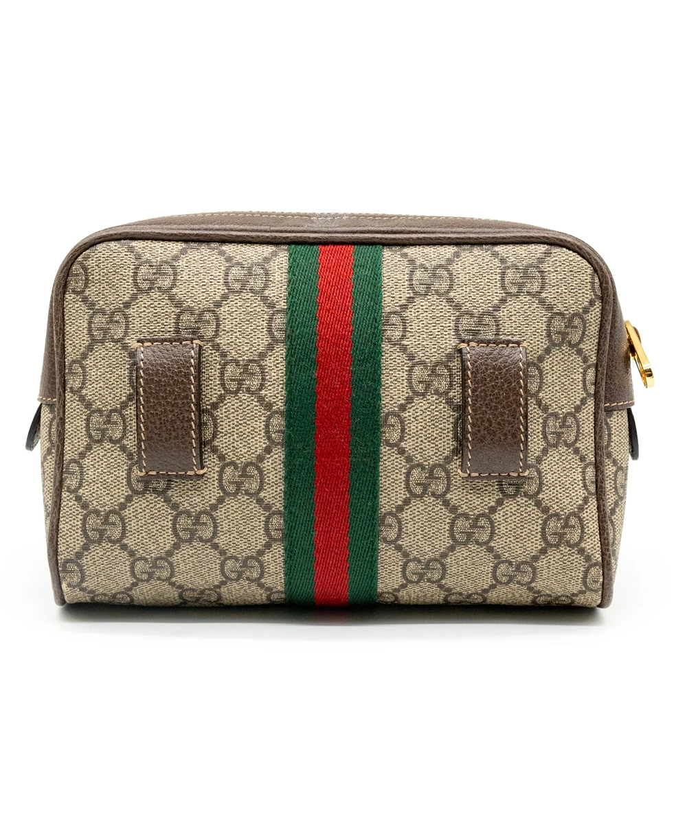 Gucci Brown GG Supreme Canvas Ophidia Mini Crossbody Bag