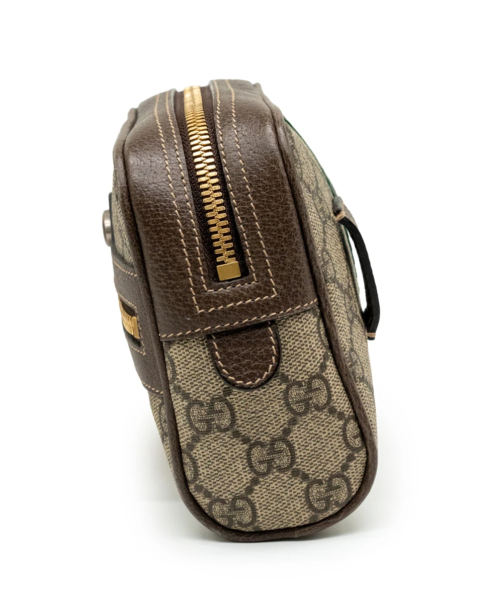 Gucci Brown GG Supreme Canvas Ophidia Mini Crossbody Bag