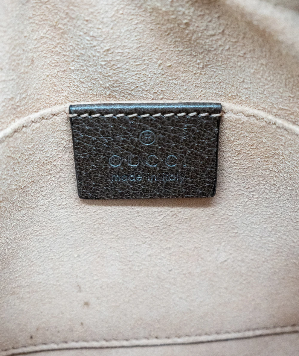 Gucci Brown GG Supreme Canvas Ophidia Mini Crossbody Bag