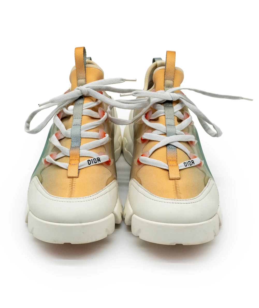 Dior Size 40.5 Multicolor Rubber and Leather D-Connect Sneakers