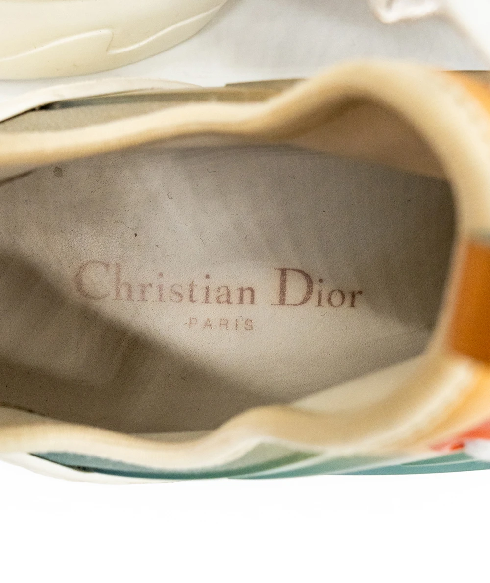 Dior Size 40.5 Multicolor Rubber and Leather D-Connect Sneakers