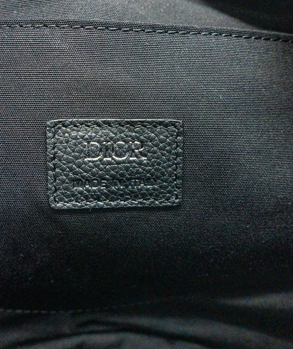 Christian Dior Bicolor Green Oblique Soft Saddle Bag