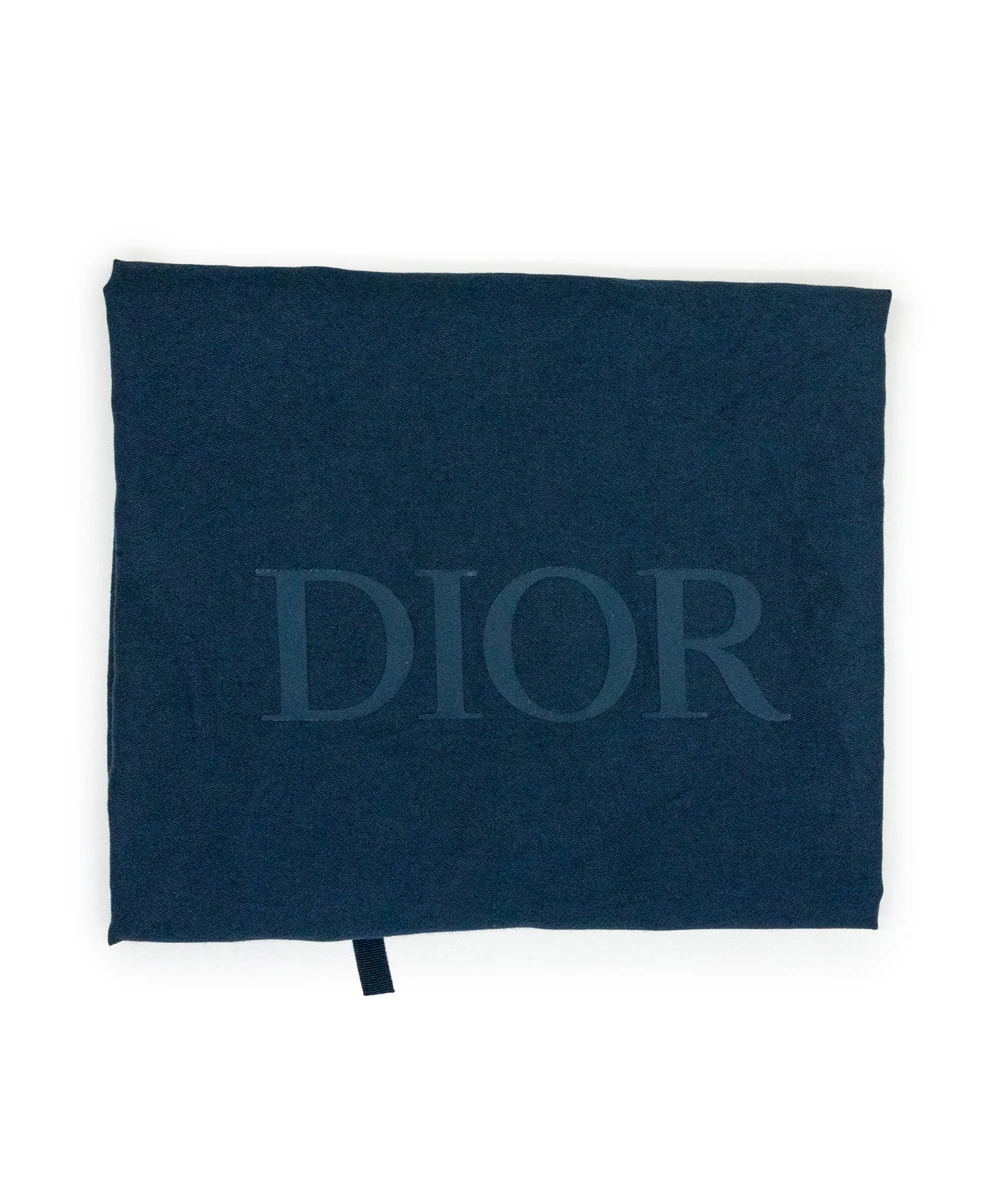 Christian Dior Bicolor Green Oblique Soft Saddle Bag