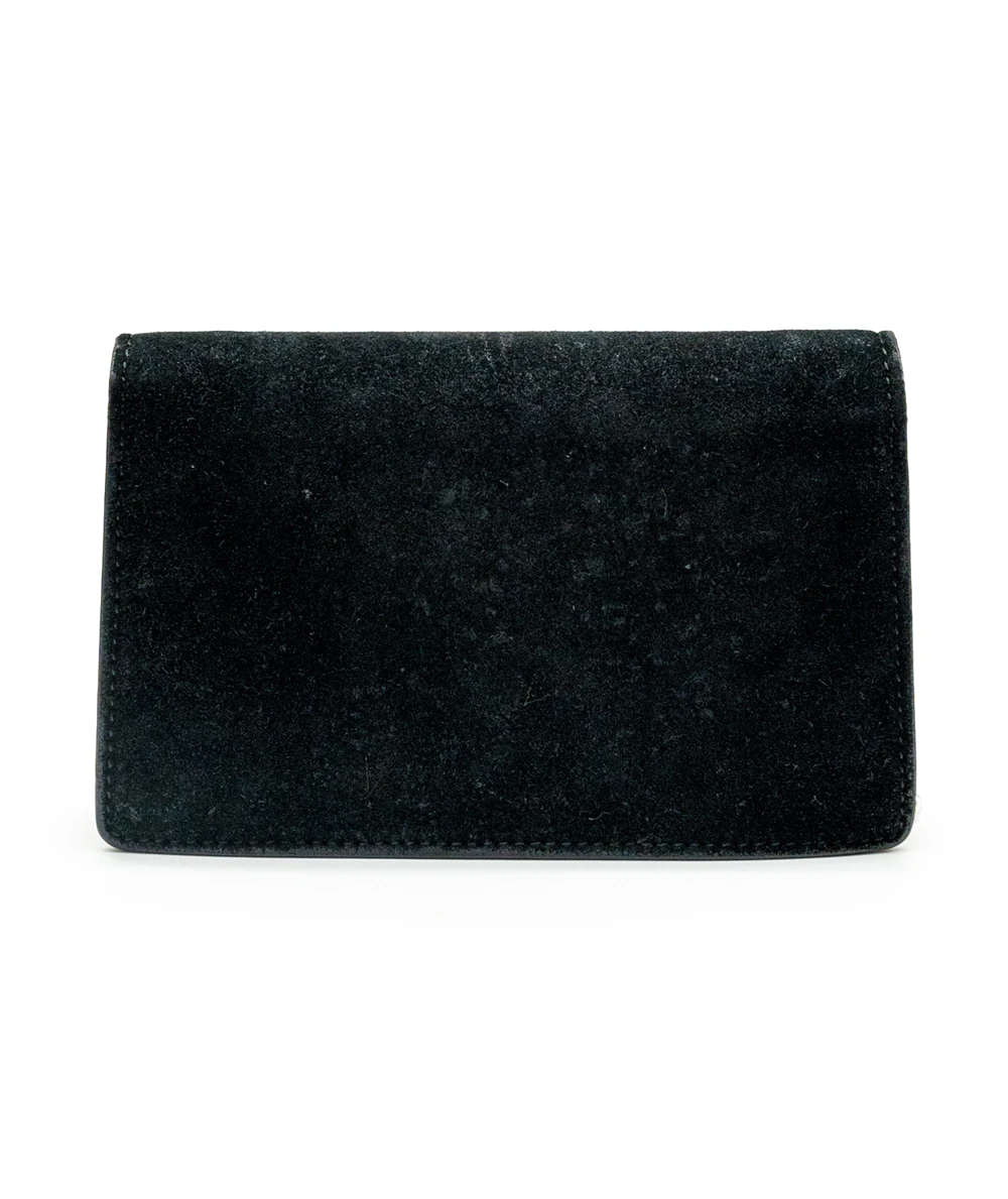 Gucci Black Velvet and Leather Super Mini Dionysus Shoulder Bag