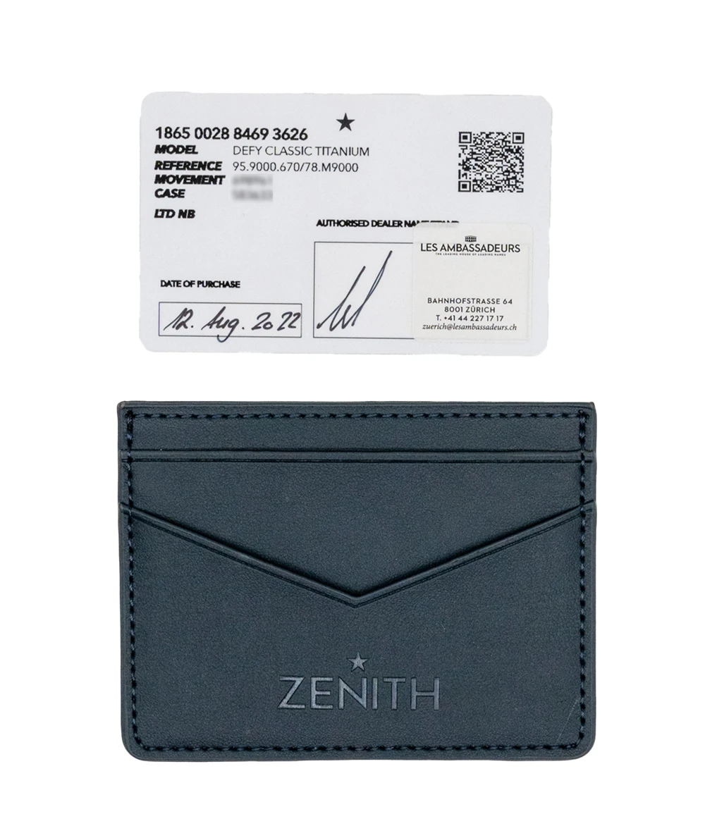 Zenith 2022 Defy El Primero 21 44mm 95.9000.9004/78.M9000 Titanium Mens Automatic Watch