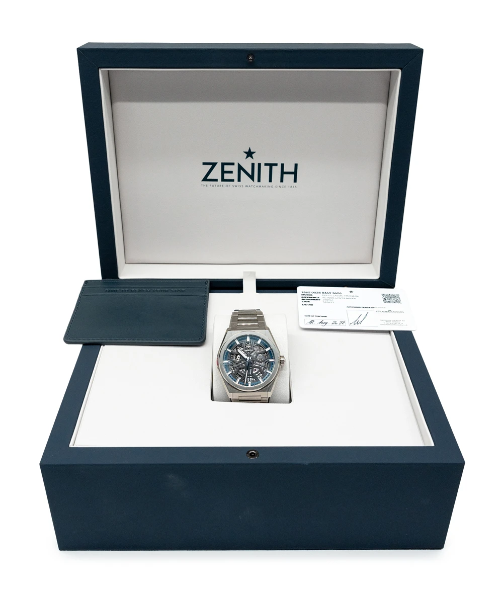Zenith 2022 Defy El Primero 21 44mm 95.9000.9004/78.M9000 Titanium Mens Automatic Watch