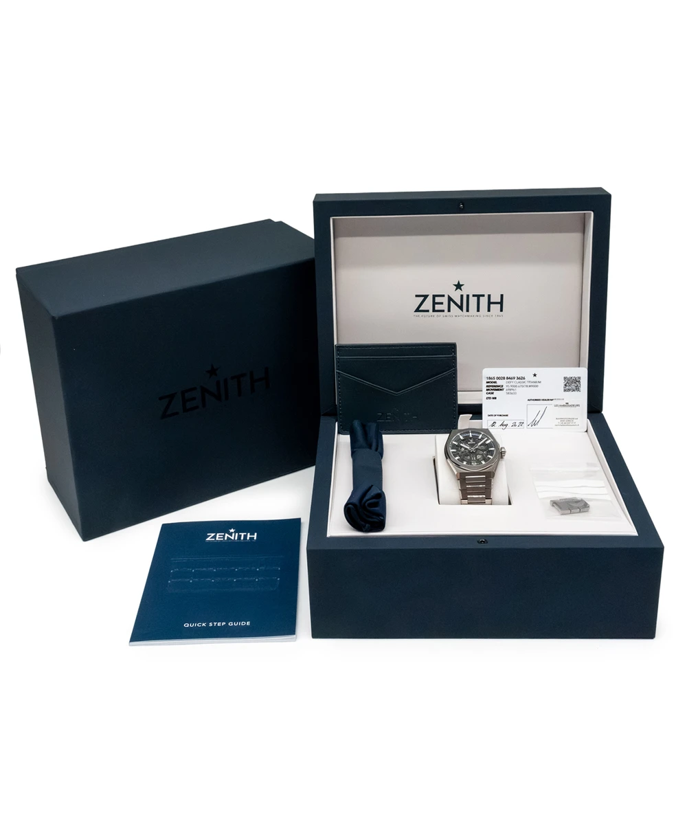Zenith 2022 Defy El Primero 21 44mm 95.9000.9004/78.M9000 Titanium Mens Automatic Watch