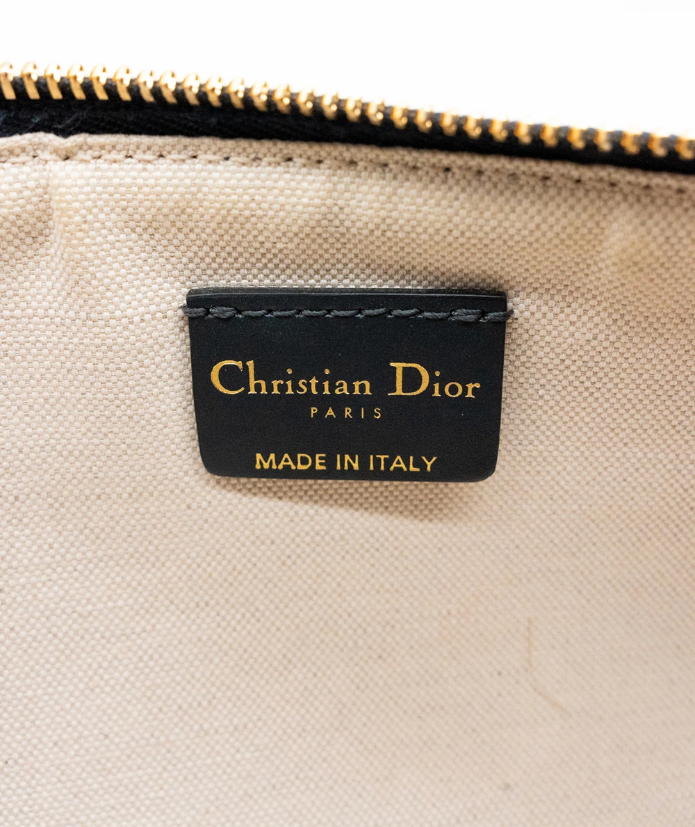 Christian Dior Blue Oblique Montaigne bag with Chain Shoulder Strap