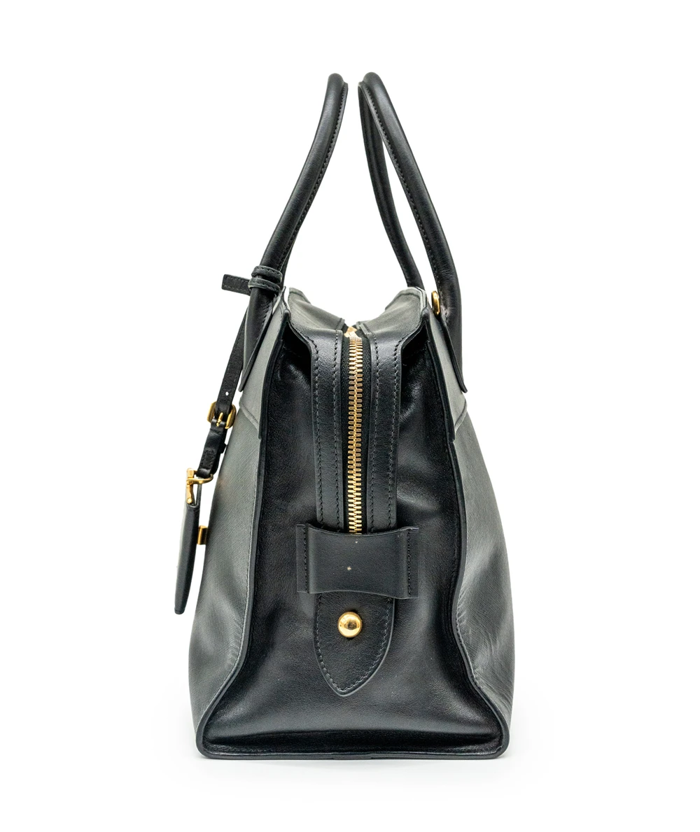 Prada Black Saffiano Leather Medium Esplanade City Tote