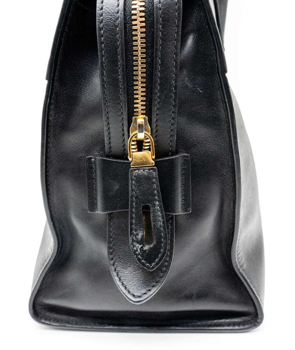 Prada Black Saffiano Leather Medium Esplanade City Tote