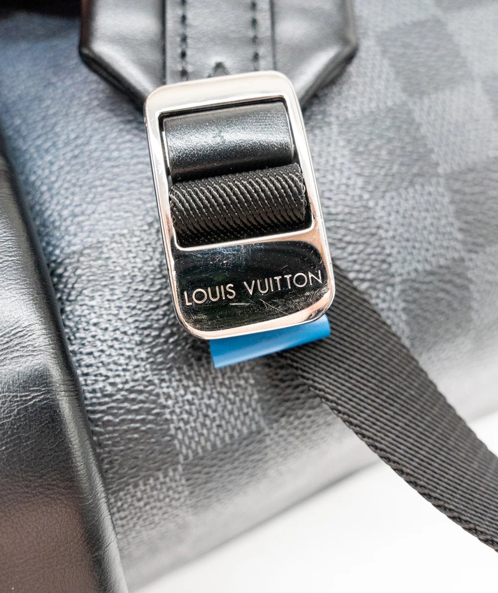 Louis Vuitton Blue/Black Limited Edition Damier Graphite Giant PM Josh Backpack