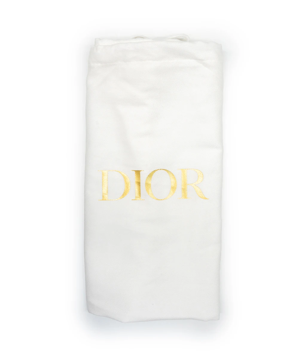 Christian Dior 30 Montaigne Dea Blue Toile de Jouy Reverse Jacquard Pouch