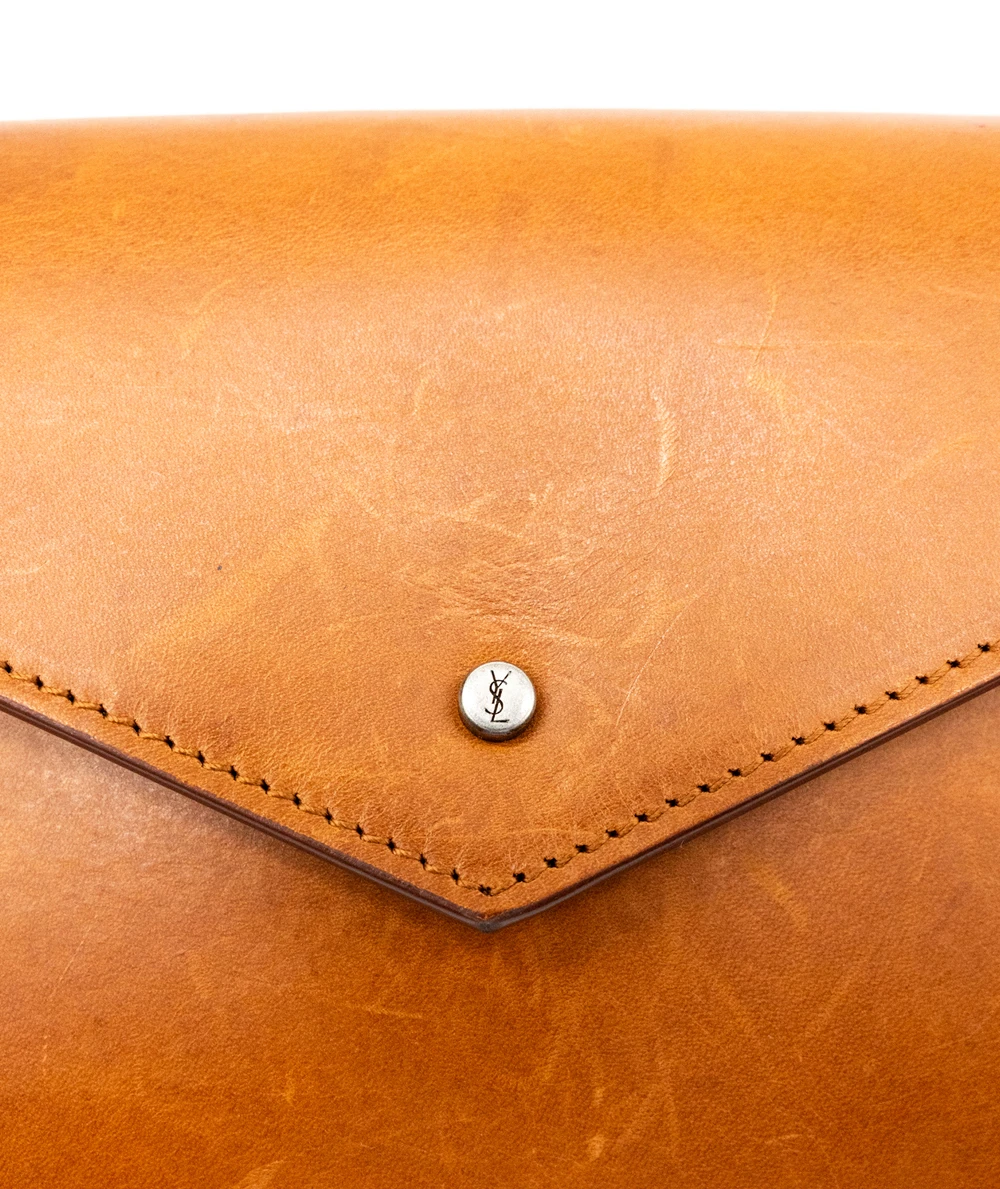 Saint Laurent Tan/Brown Leather Waist Bag