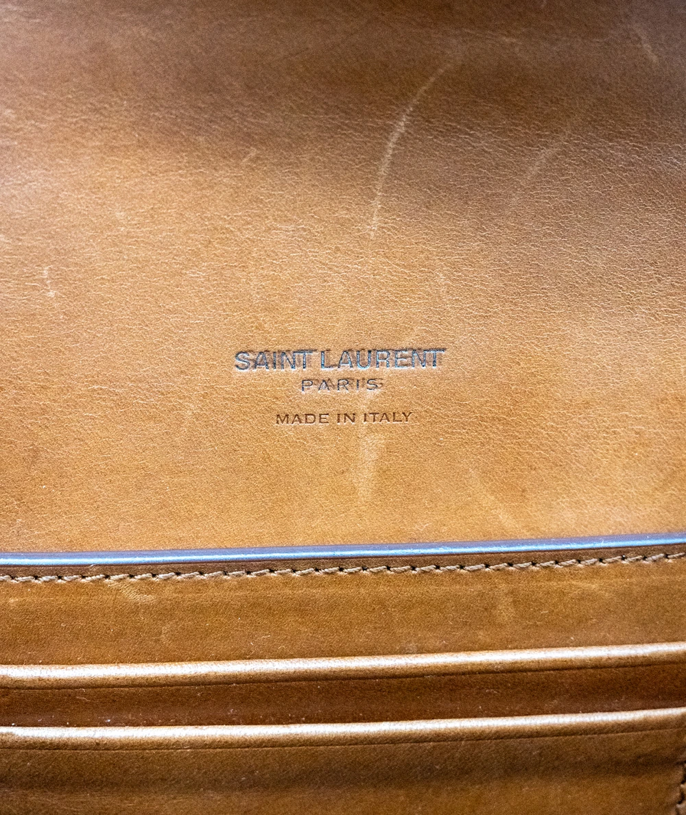 Saint Laurent Tan/Brown Leather Waist Bag