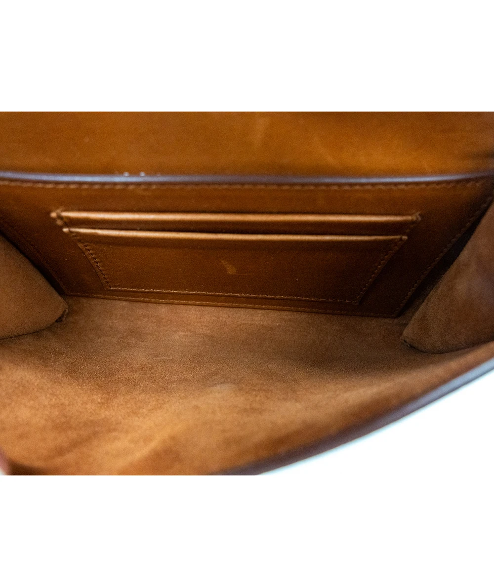 Saint Laurent Tan/Brown Leather Waist Bag