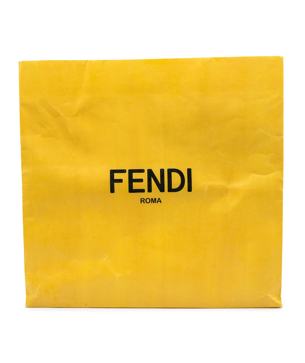 Fendi Nappa Fringe Mini Peekaboo Rosa Quarzo in Calf Leather