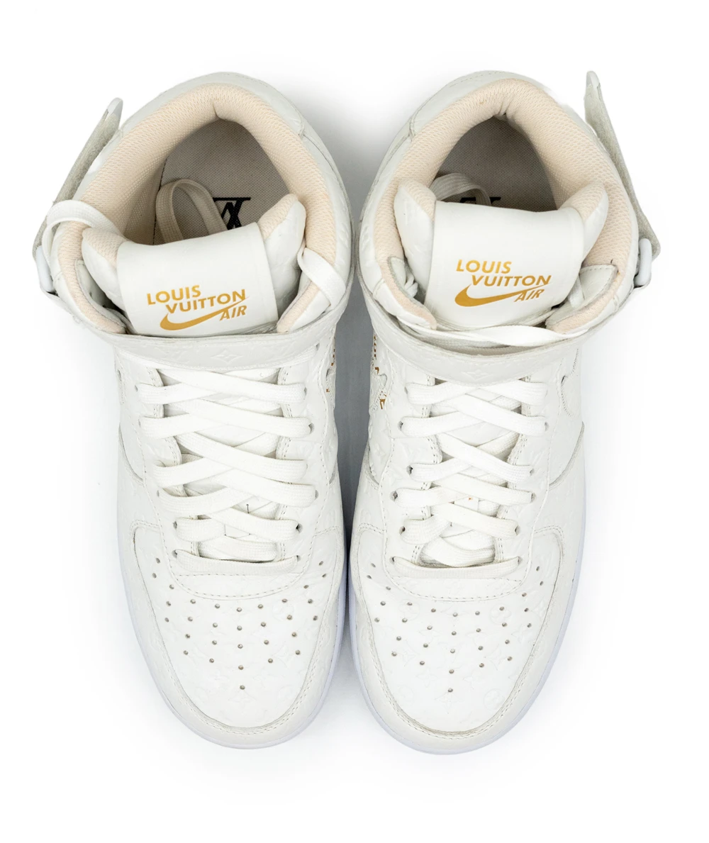 Louis Vuitton Size 43.5 Monogram Nike Air Force 1 Sneakers