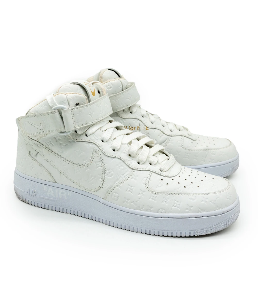 Louis Vuitton Size 43.5 Monogram Nike Air Force 1 Sneakers